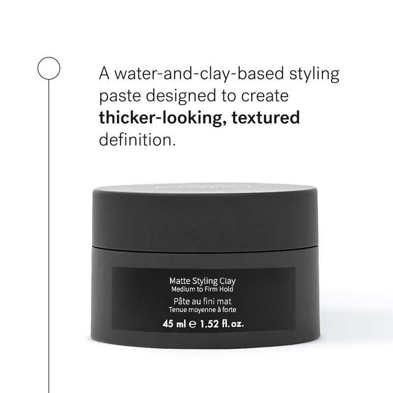 MONAT Matte Styling Clay for Men - Water and Clay-Based Hair Paste to Create Thicker-Looking Hair, Easy-to-Shape Net Wt. 45 ml / 1.52 fl. oz. - Image 2